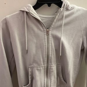 Grey Zip-Up Hoodie